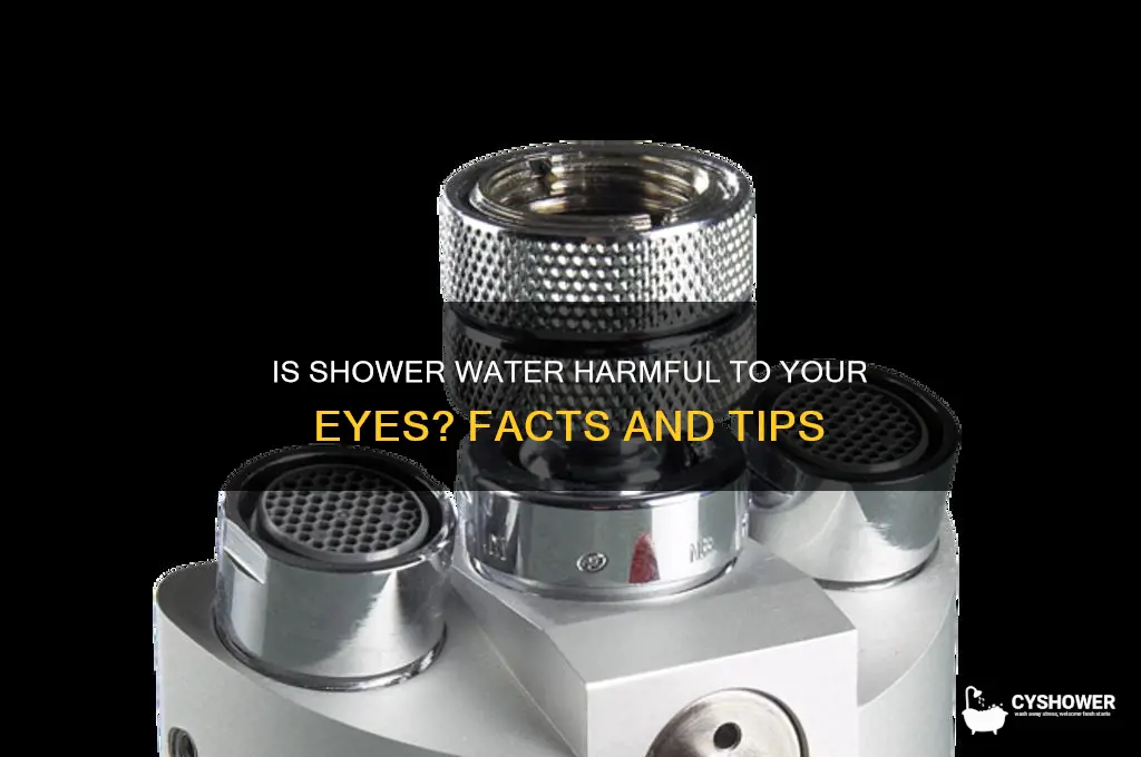 is shower water bad for your eyes