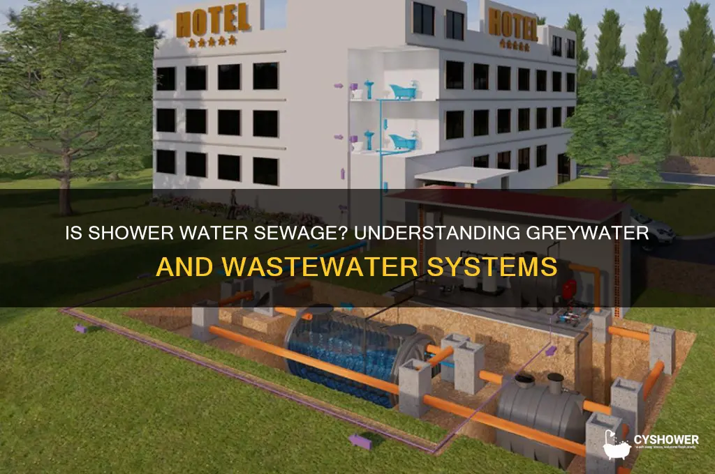 is shower water considered sewage