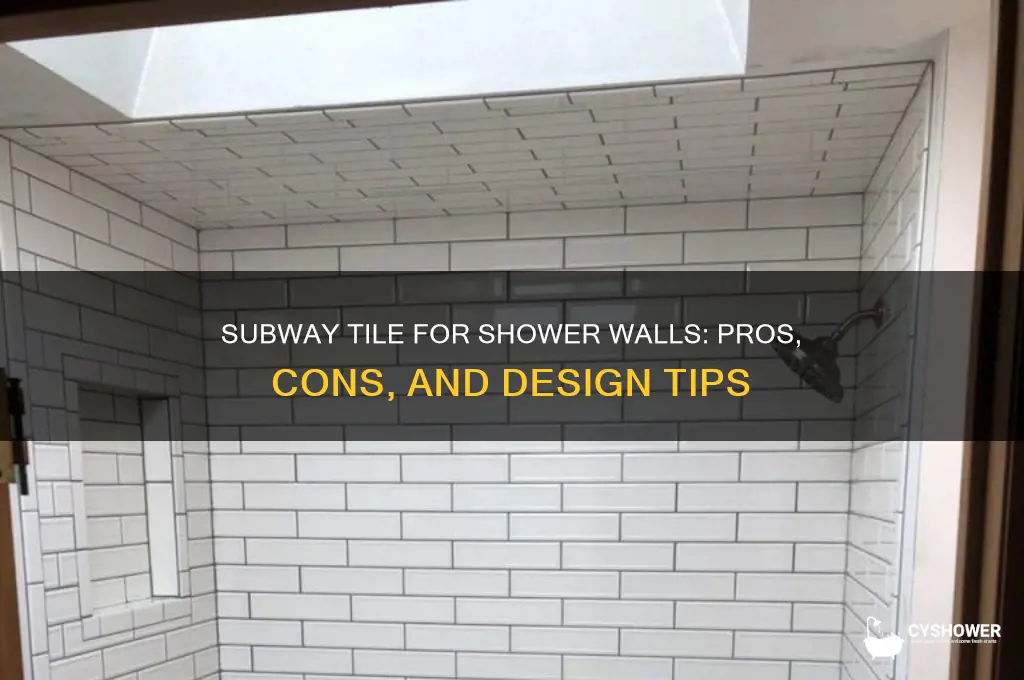 is subway tile good for shower walls