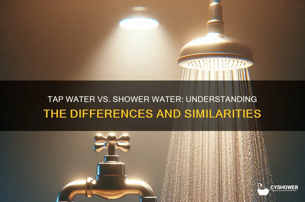 is tap water different than shower water