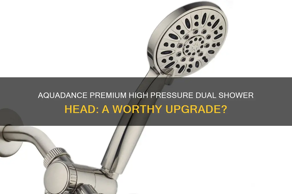 is the aquadance premium high pressure dual shower head good