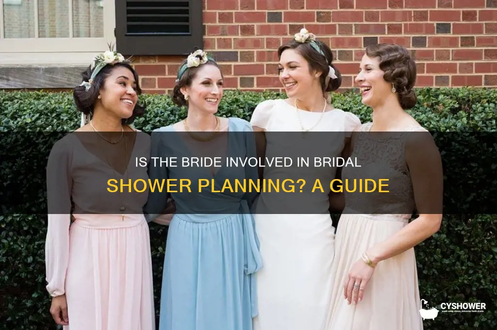 is the bride involved in bridal shower planning