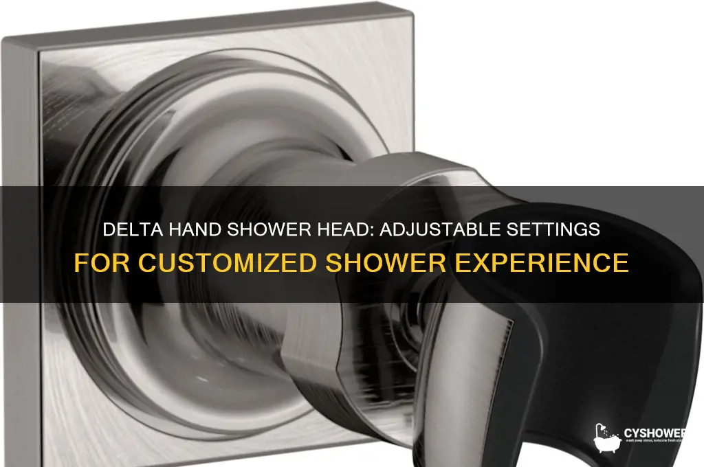 is the delta hand shower head adjustable