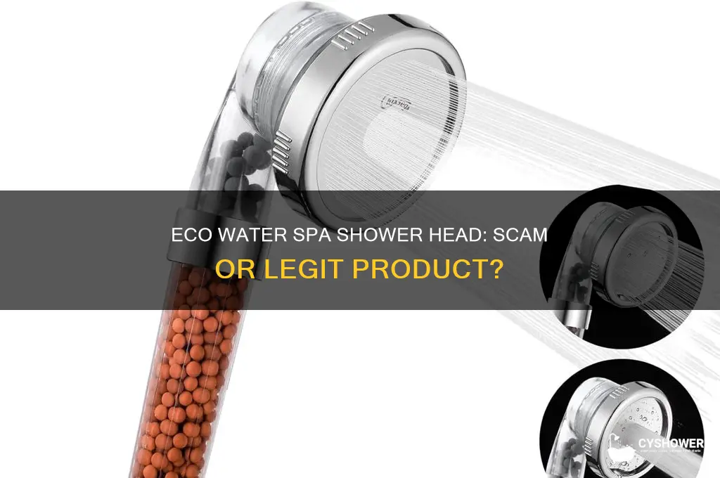 is the eco water spa shower head a scam