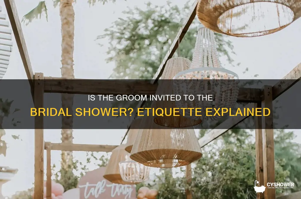 is the groom invited to the bridal shower
