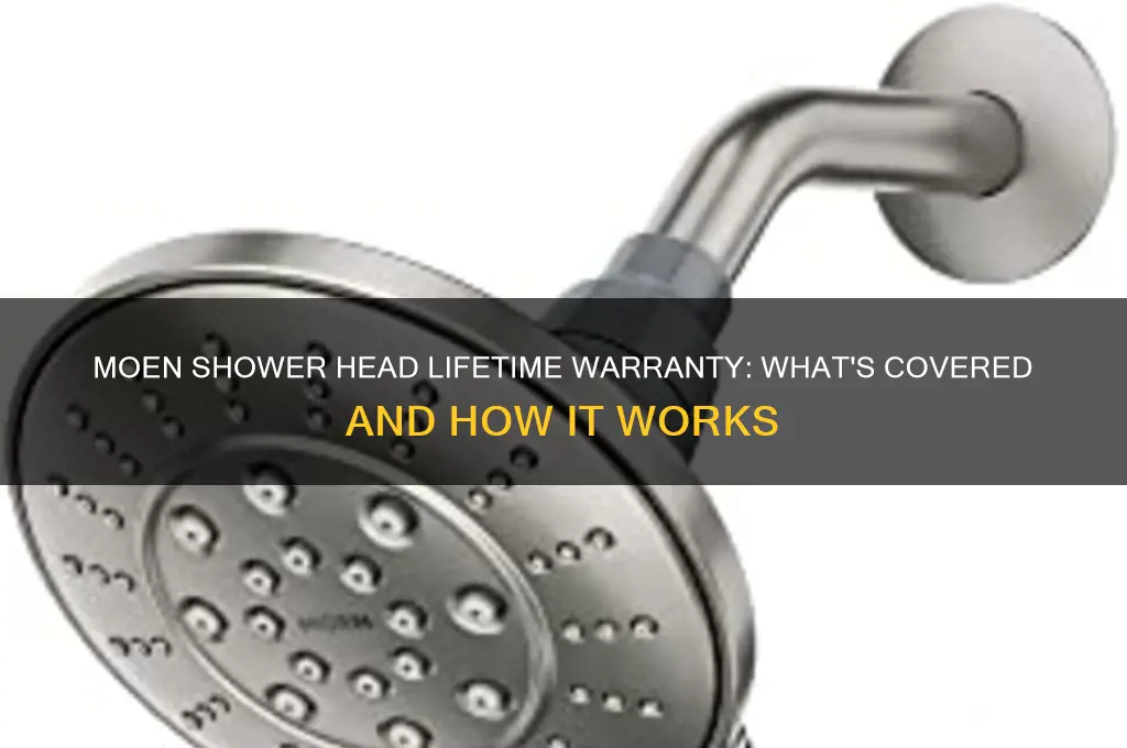 is the lifetime warranty on moen shower head