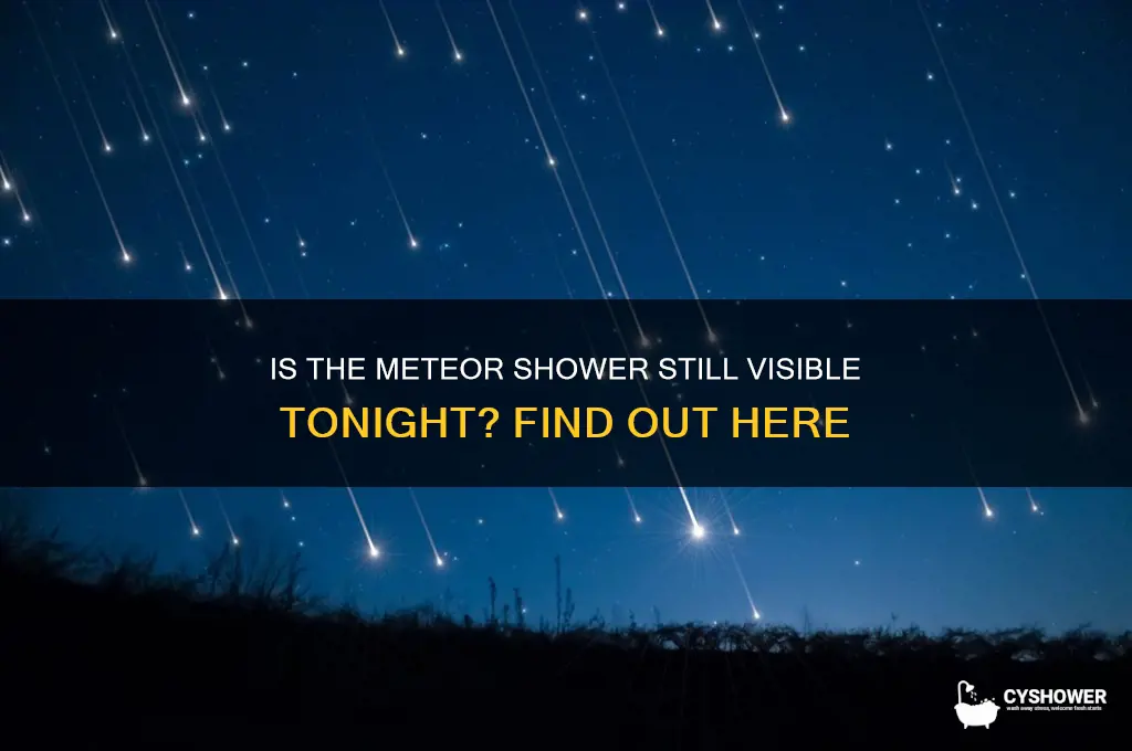 is the meteor shower still going