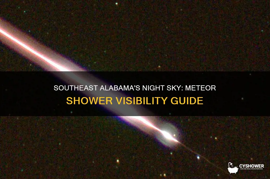 is the meteor shower visible in southeast alabama