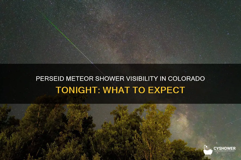 is the perseid meteor shower visible in colorado tonight
