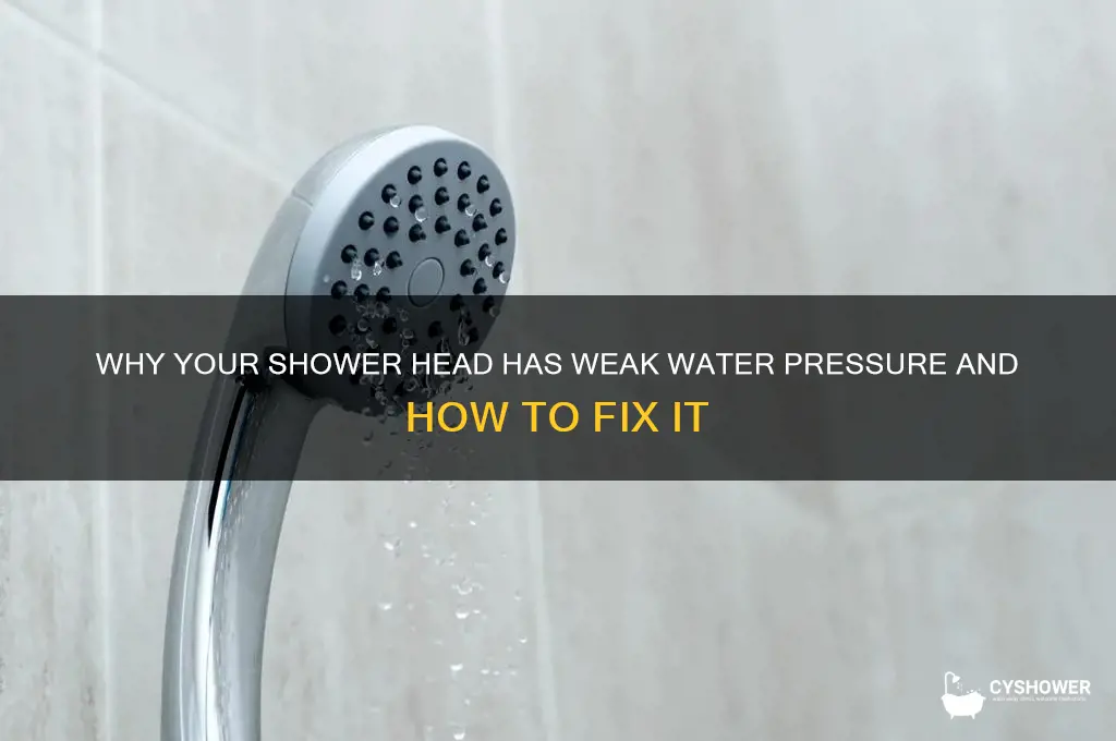 is the shower head weak water pressure