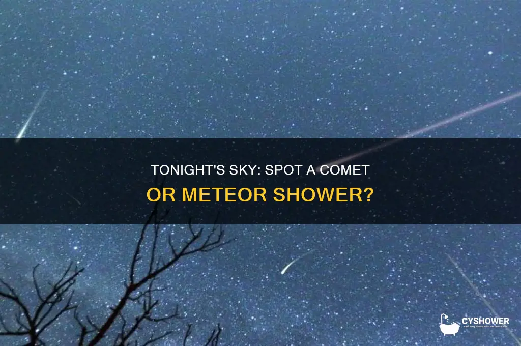 is there a comet or meteor shower tonight