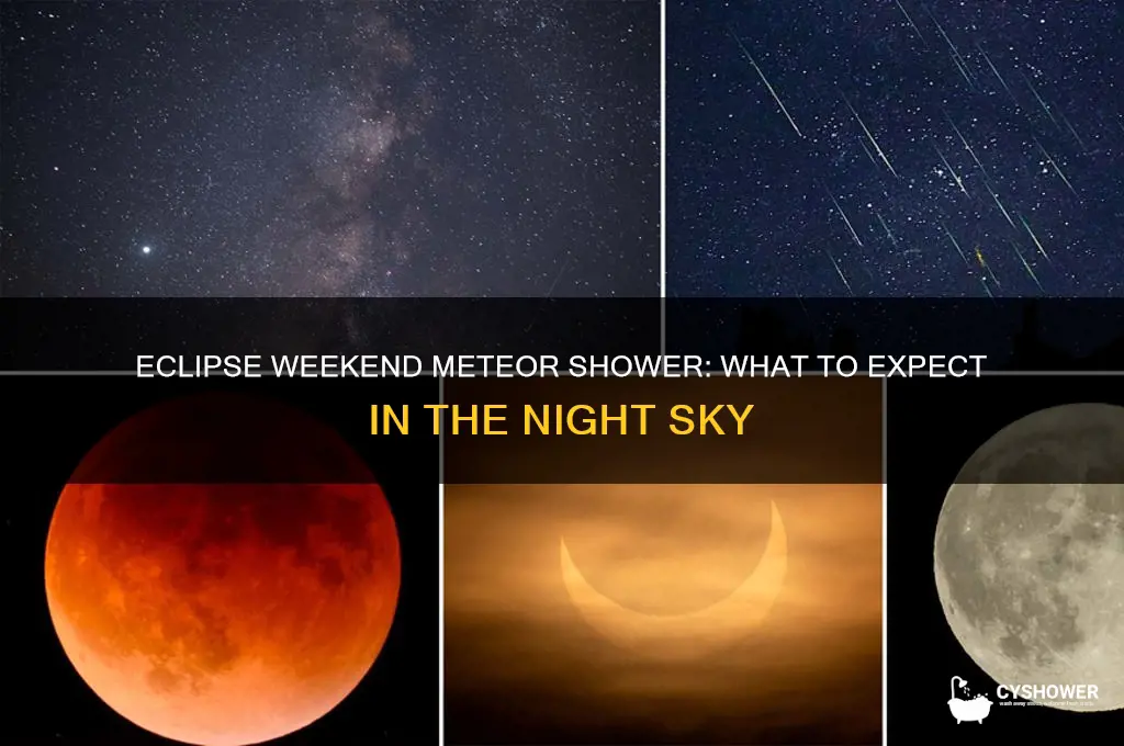 is there a meteor shower during eclipse weekend
