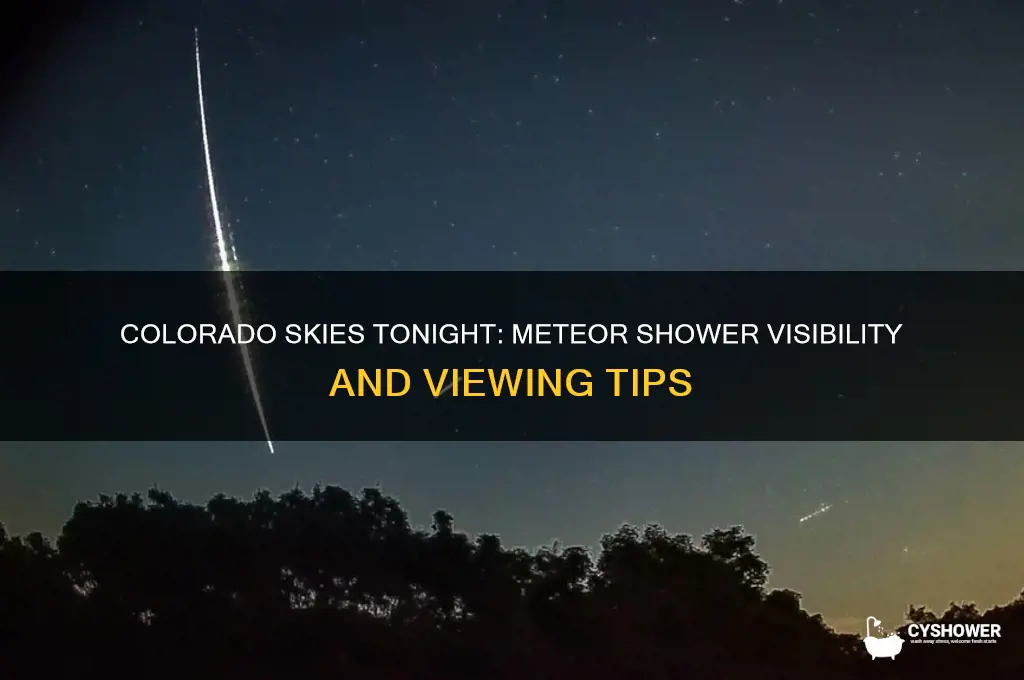 is there a meteor shower in colorado tonight