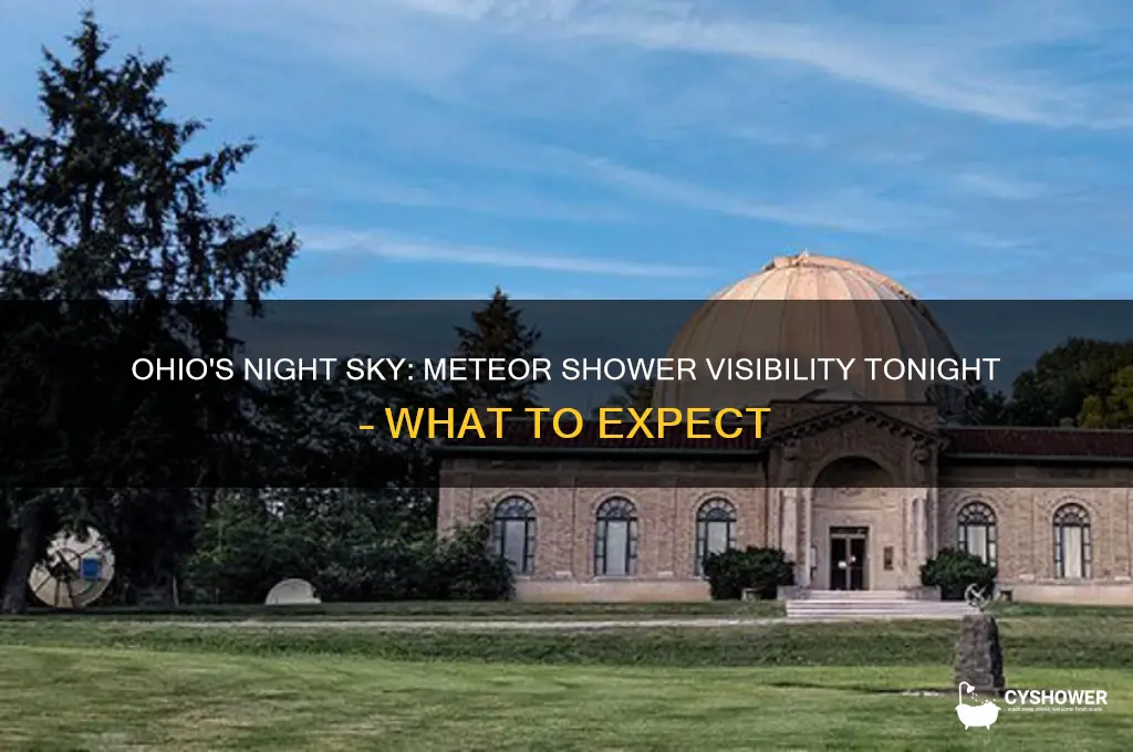 is there a meteor shower in ohio tonight
