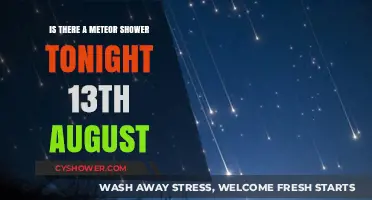 August 13th Meteor Shower: What to Expect Tonight in the Sky