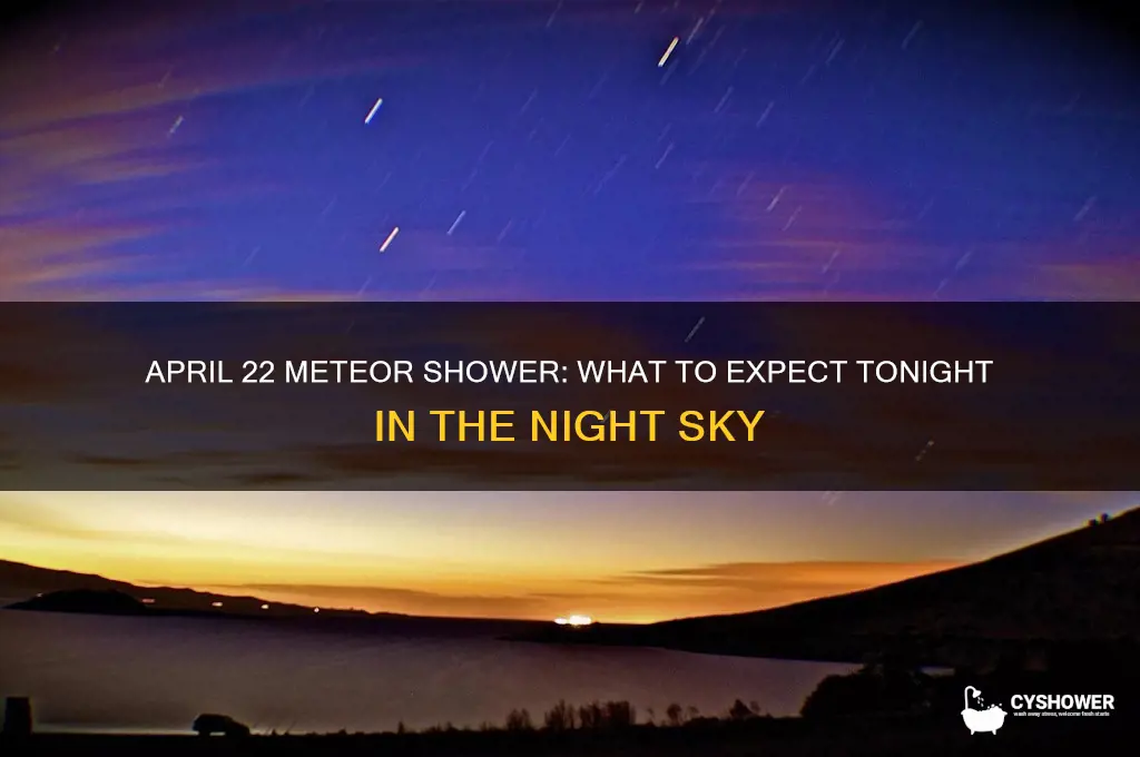 is there a meteor shower tonight 22 april