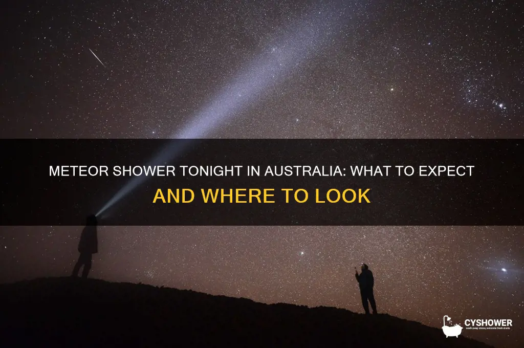 is there a meteor shower tonight in australia