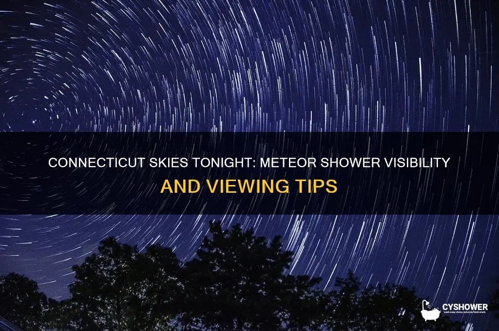 is there a meteor shower tonight in connecticut