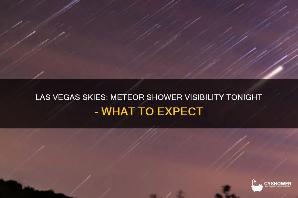 is there a meteor shower tonight in las vegas