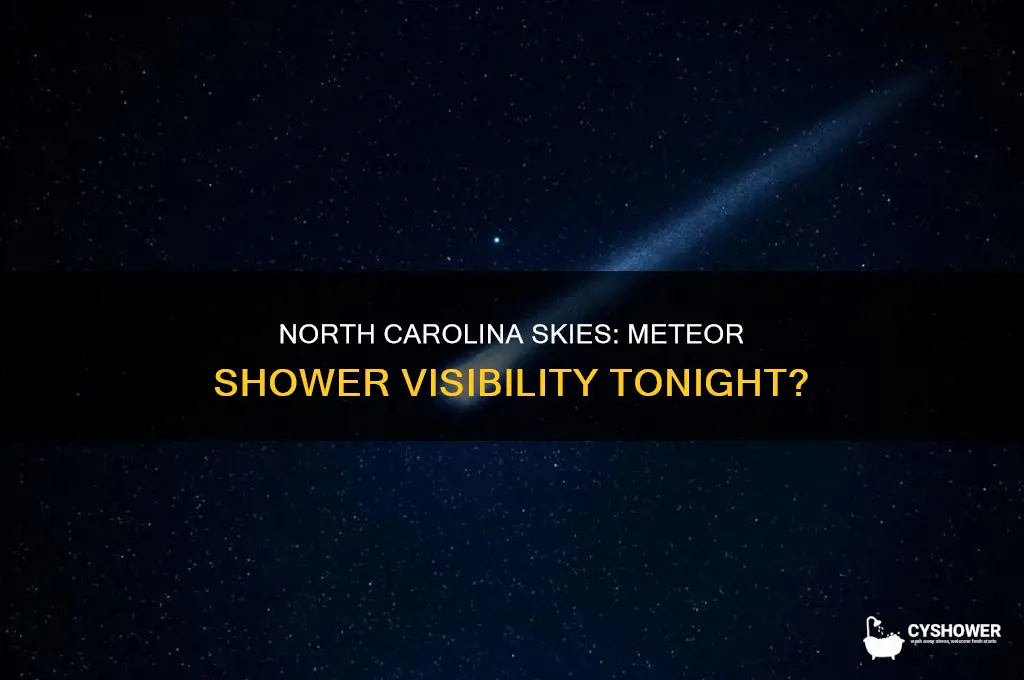 is there a meteor shower tonight in north carolina