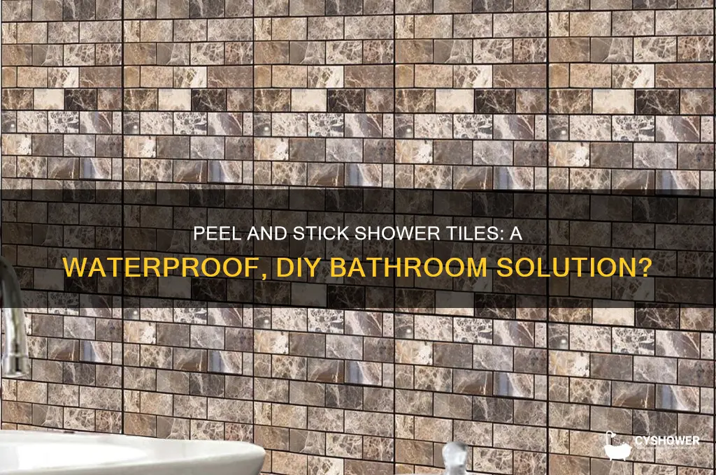 is there a peel and stick tile for shower