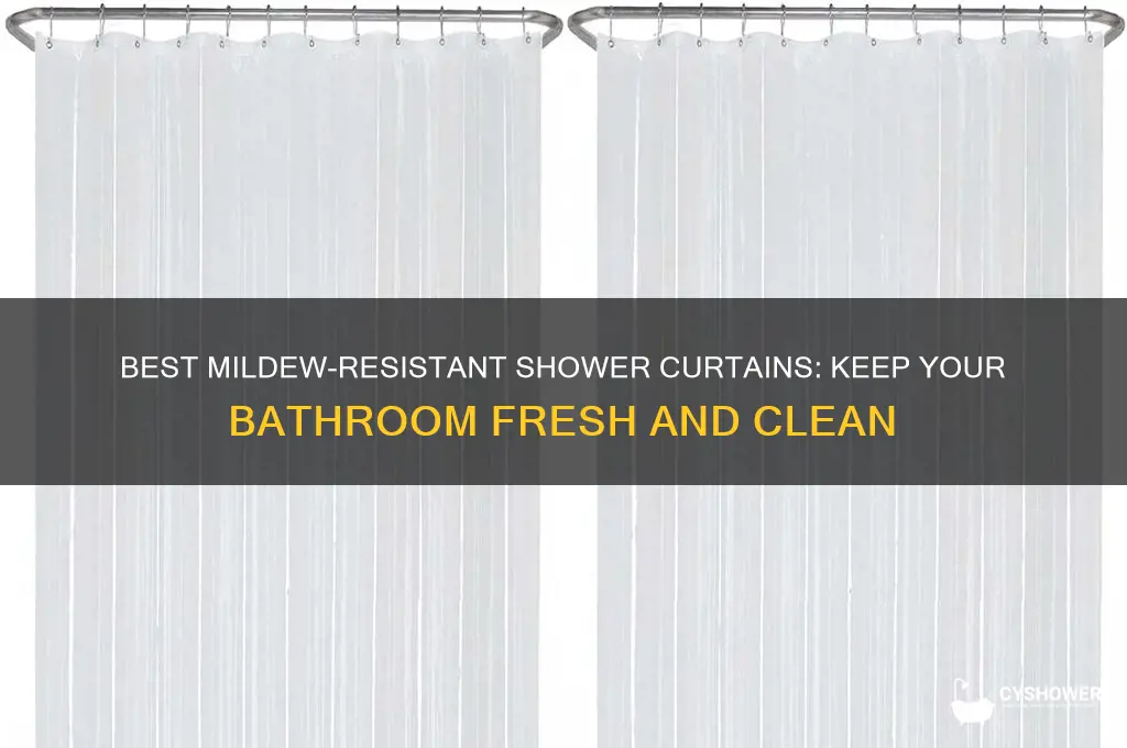 is there a shower curtain that wont mildew