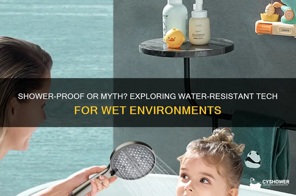 is there a water resistant good enough for shower