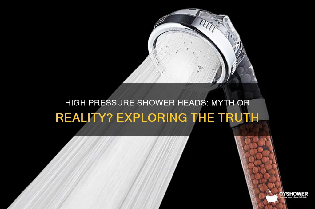 is there such thing as high pressure shower head