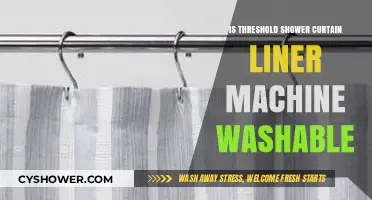 Can You Machine Wash a Threshold Shower Curtain Liner?