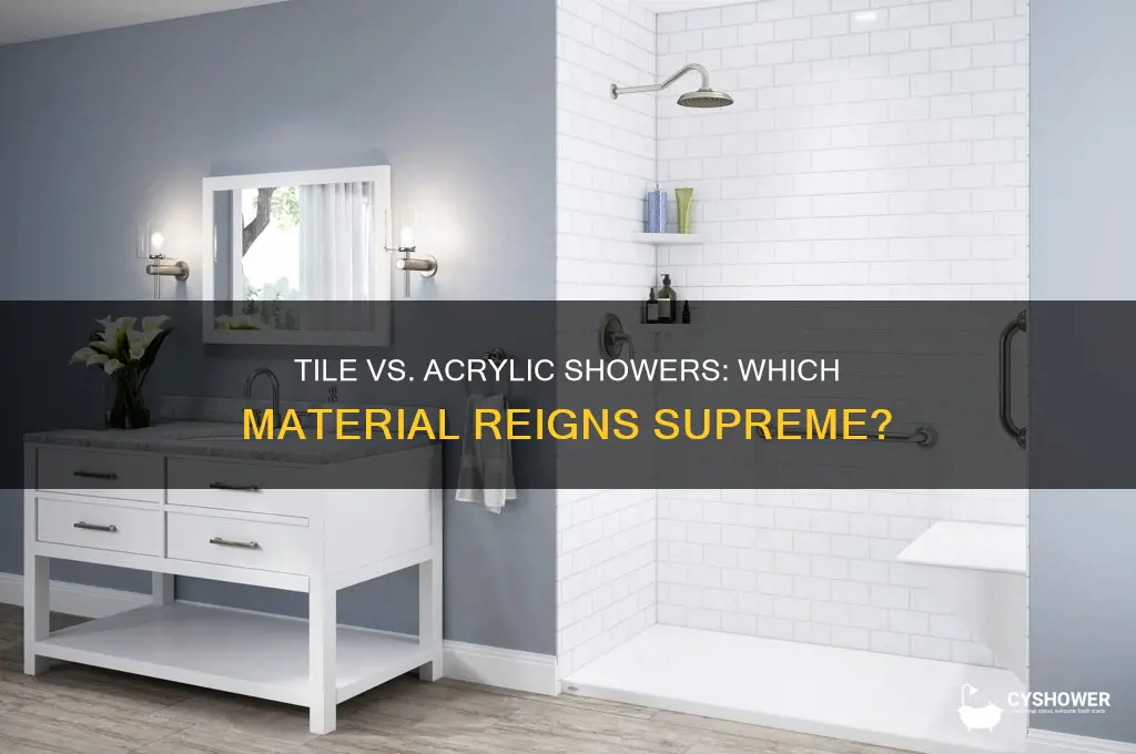 is tile shower better than acrylic