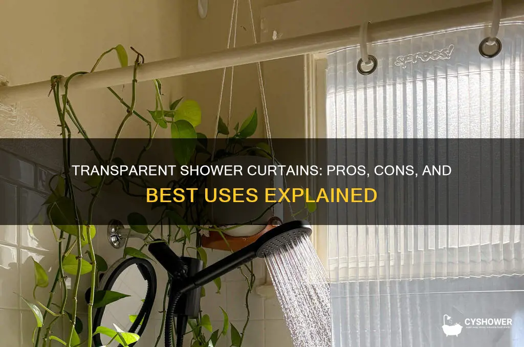 is transparent shower curtain good