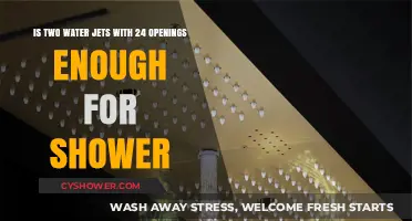 Are Two Water Jets with 24 Openings Sufficient for a Shower?