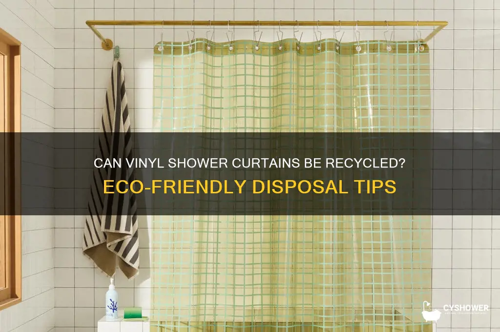 is vinyl shower curtain recyclable