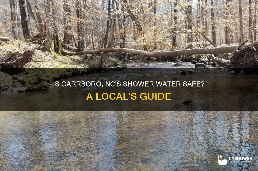 is water safe to shower in carrboro nc