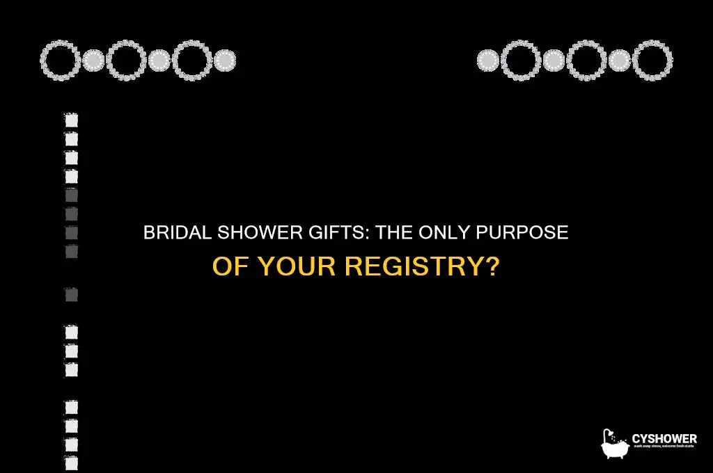 is your registtry only for bridal shower gifts
