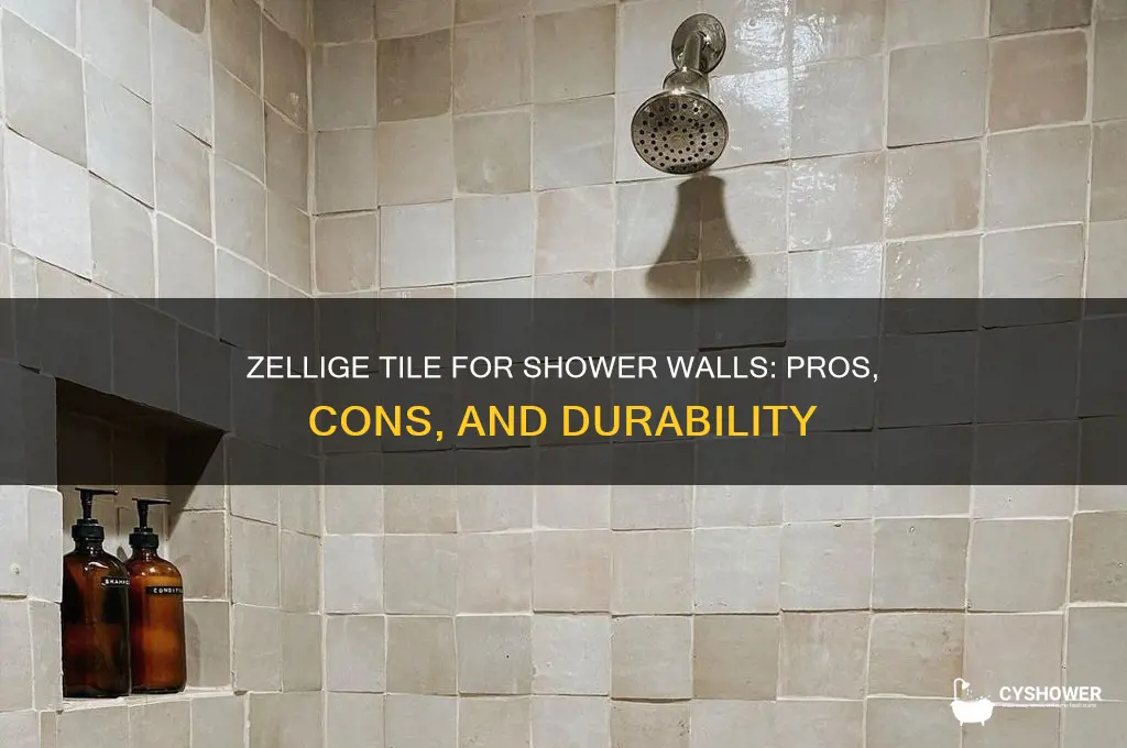is zellige tile good for shower walls