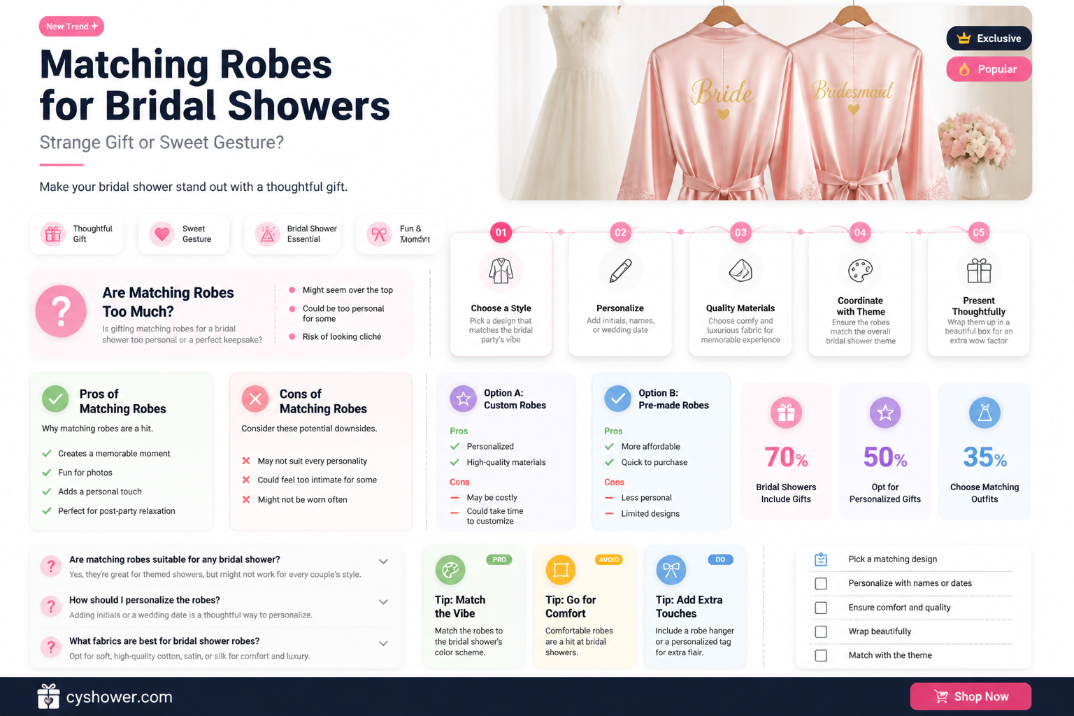 are matching robes for bridal shower gift strange wierd