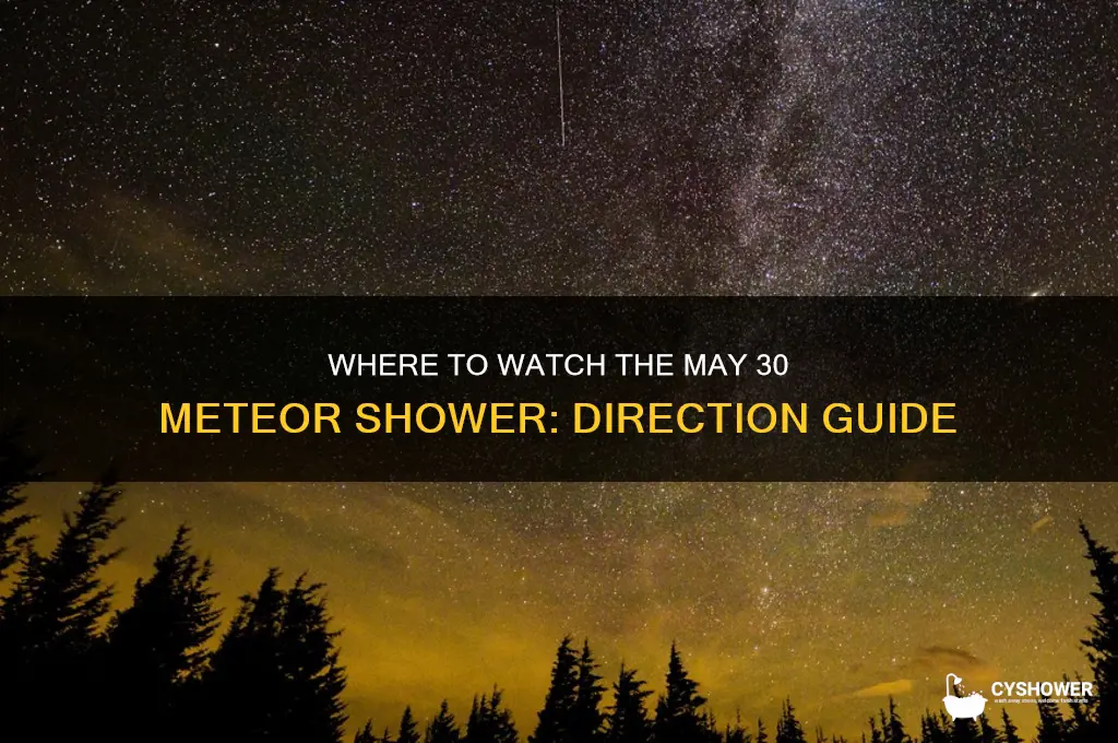 may 30 meteor shower direction