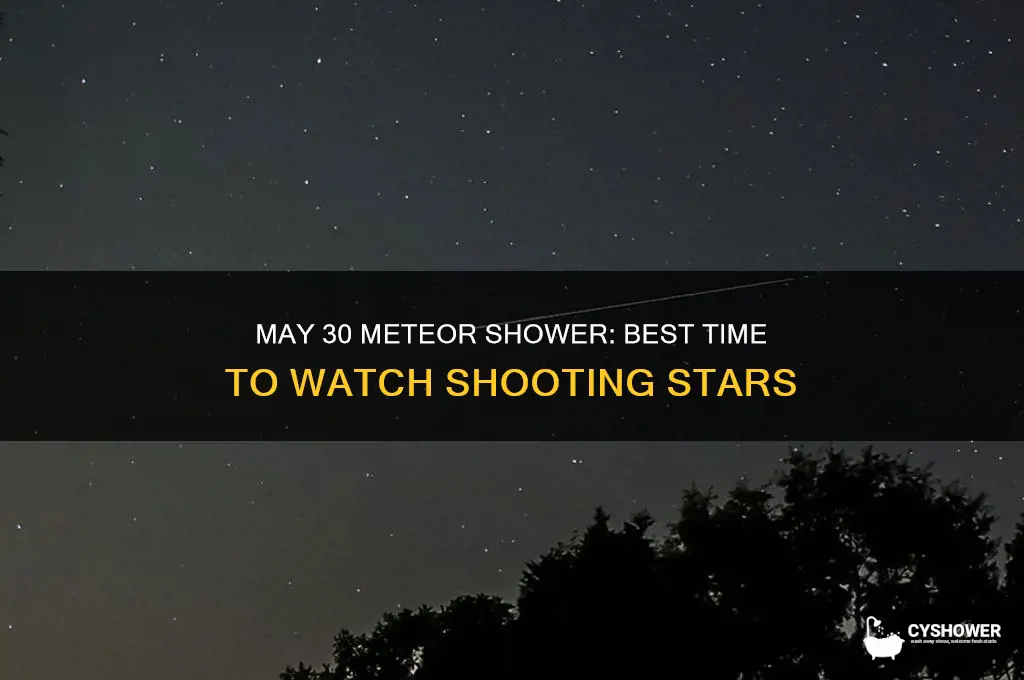 may 30 meteor shower time