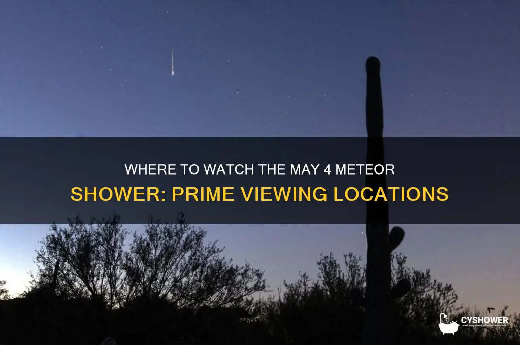 may 4 meteor shower location