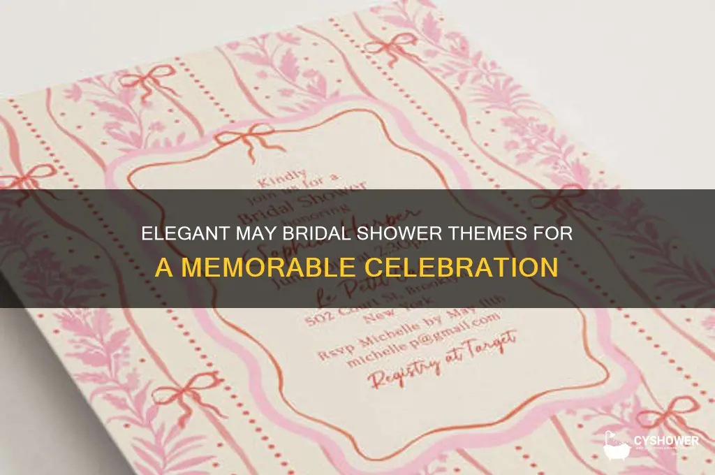 may bridal shower themes