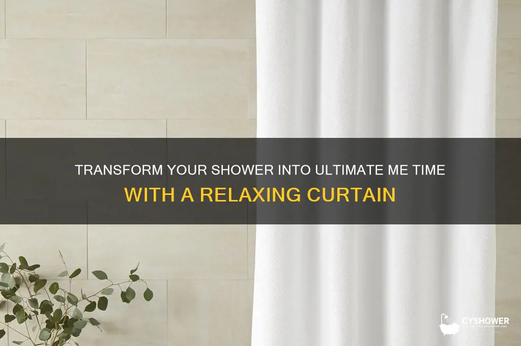 me time shower curtain