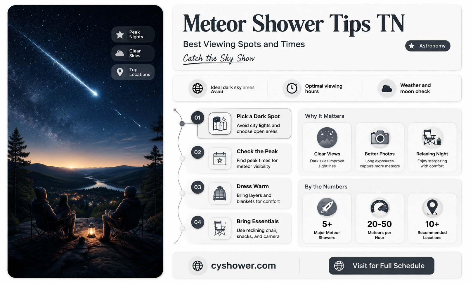 can i see the meteor shower in tn