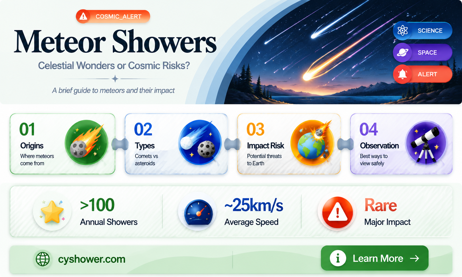 can a meteor shower destroy earth