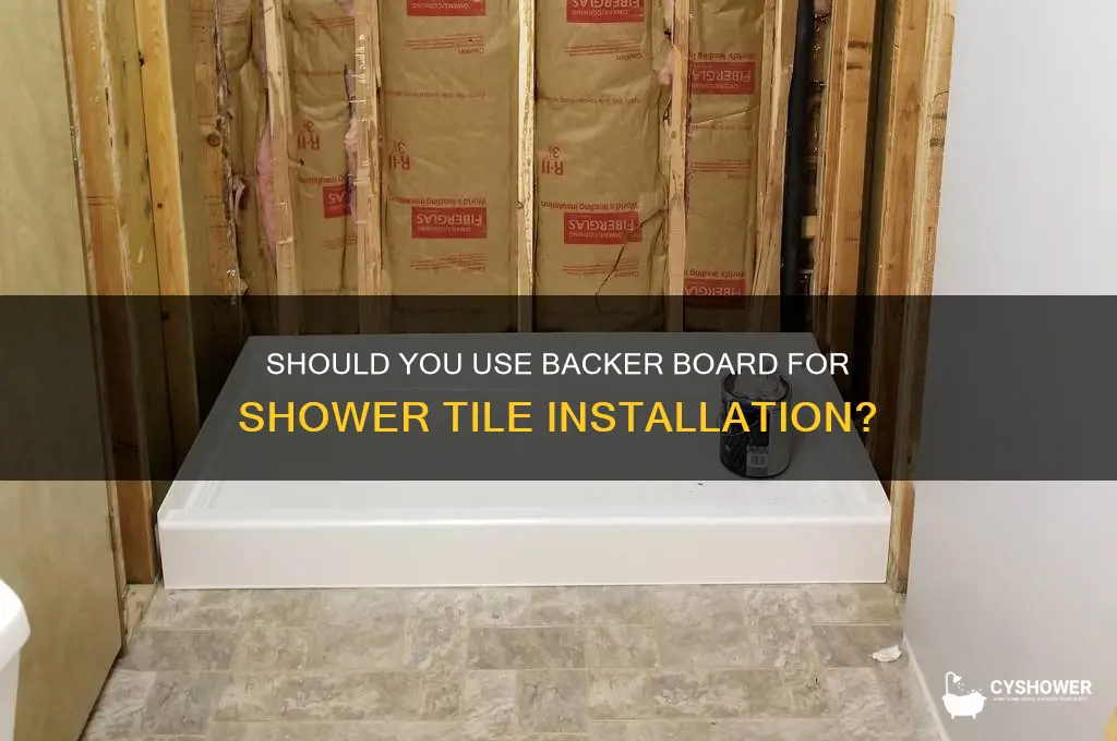 must you use backer board in shower tile job