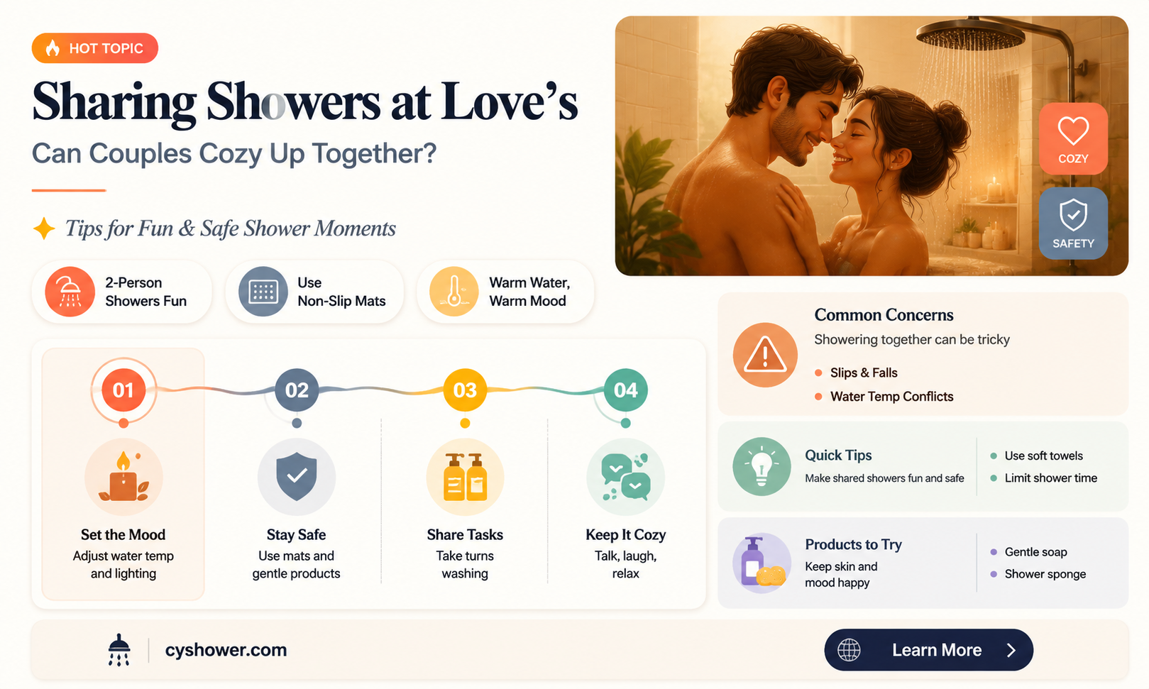 can couples take a shower together at loves