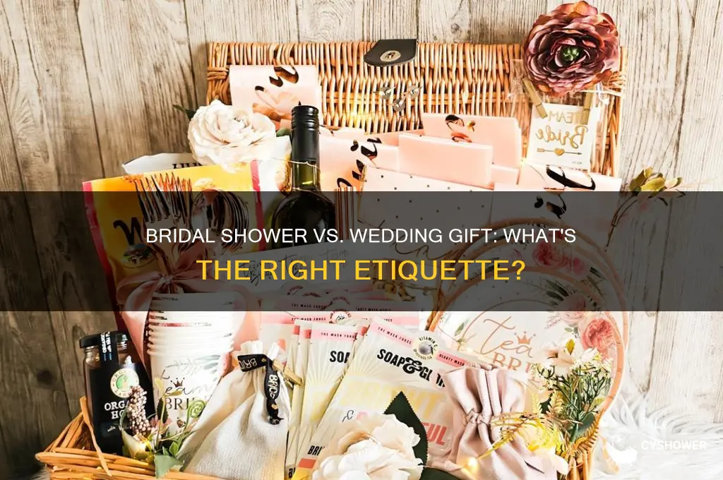 should a bride get a bridal shower and wedding gift