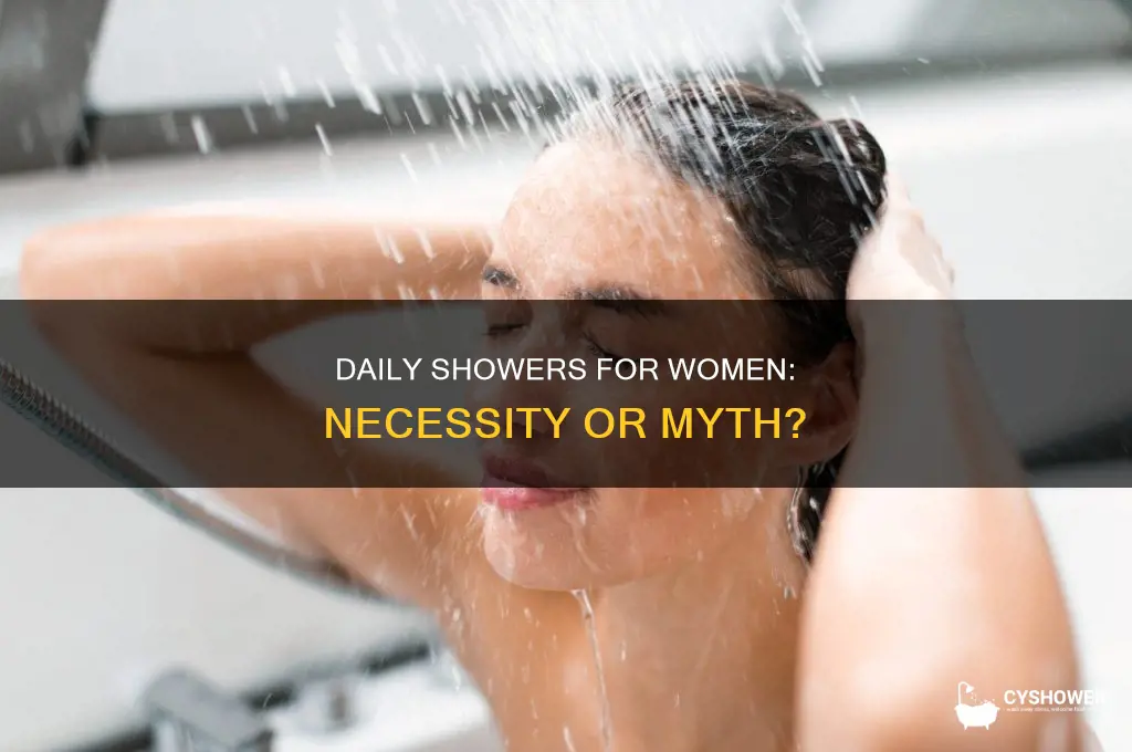 should a female take a shower everyday