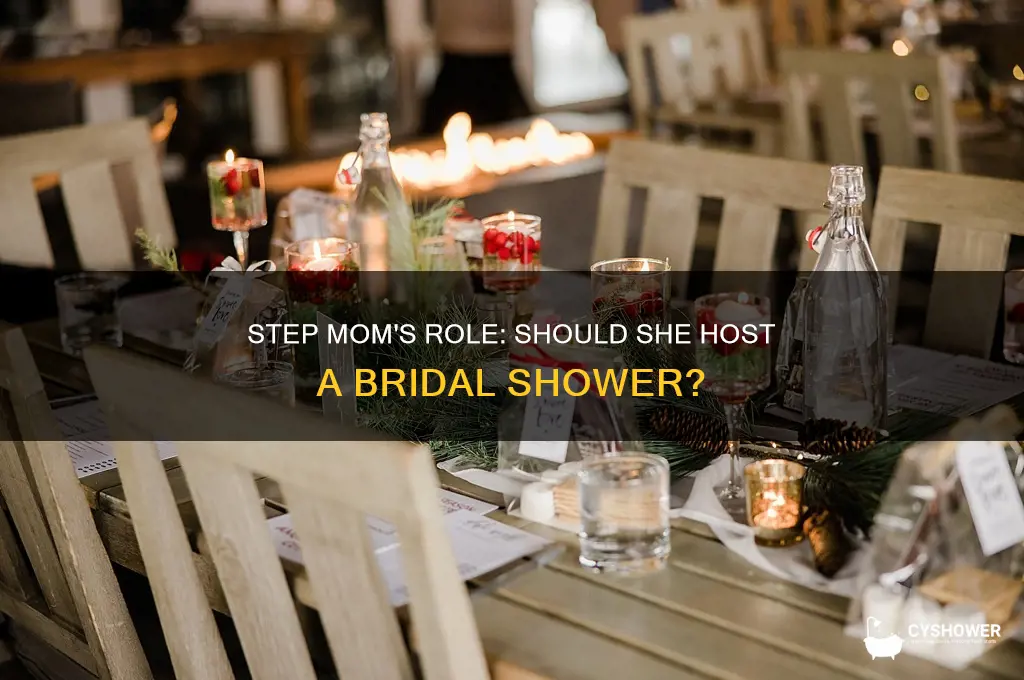should a step mother give a bridal shower