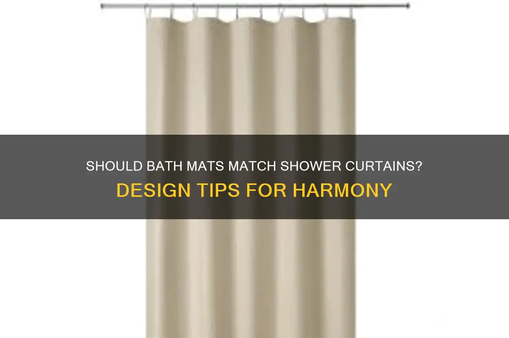 should bath mat match shower curtain